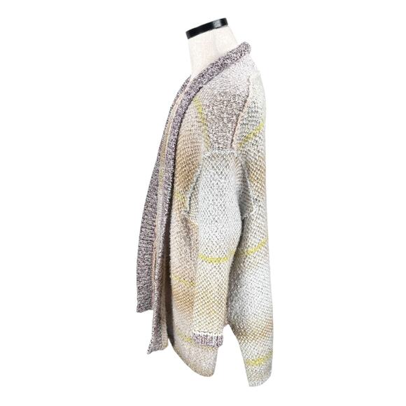 Free People Daydreamer Cardi Open Front Cardigan Sweater Womens Small Multi Knit - Picture 4 of 11